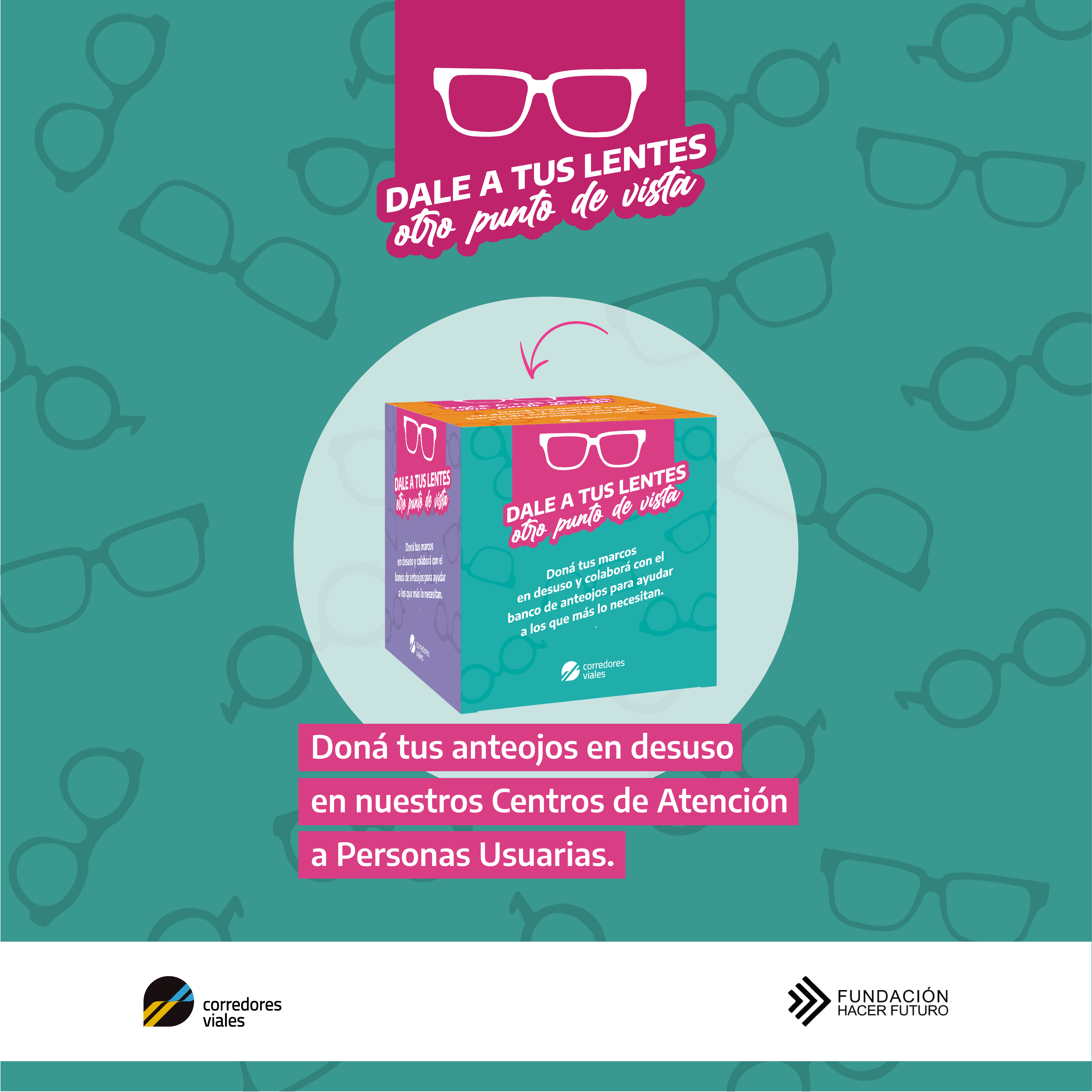 El propósito de recolectar lentes en desuso, donarlos y que se conviertan en anteojos funcionales.